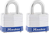 Master Lock 3T Padlock, Keyed Alike Key, 9/32 in Dia Shackle, 3/4 in H Shackle, Steel Shackle, Steel Body, Laminated