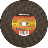 Forney 71892 Cut-Off Wheel, 7 in Dia, 1/8 in Thick, 5/8 in Arbor, 24 Grit, Coarse, Aluminum Oxide Abrasive