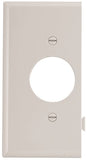 Eaton Wiring Devices STE7W Sectional Wallplate, 4-1/2 in L, 2-3/4 in W, 1 -Gang, Polycarbonate, White, High-Gloss