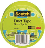 3M 920-GRN-C Duct Tape, 20 yd L, 1.88 in W, Cloth Backing, Green Apple