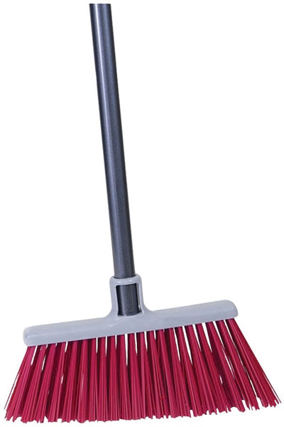 Quickie 757-6 Upright Broom, 11 in Sweep Face, Polypropylene Bristle, Steel Handle