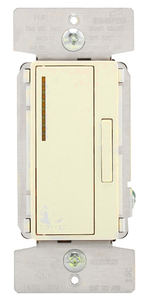 Eaton Wiring Devices ARD-C2-K-L Accessory Dimmer, 1 -Pole, 120 V, 60 Hz, Ivory/Light Almond/White