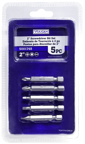 Vulcan 477751OR Screwdriver Bit Set, 5-Piece, Satin