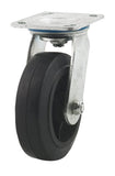 DH CASTERS C-MHD6MRS Swivel Caster, 6 in Dia Wheel, 2 in W Wheel, Rubber Wheel, 450 lb