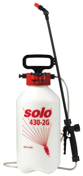 SOLO 430-2G Handheld Sprayer, 2 gal Tank, HDPE Tank, 4 ft L Hose