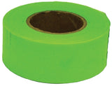 CH Hanson 17001 Flagging Tape, 150 ft L, 1-3/16 in W, Fluorescent Lime, PVC