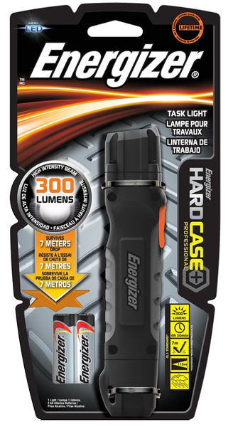 Energizer TUF2AAPE Flashlight, AA Battery, Alkaline Battery, LED Lamp, 300 Lumens, 38 m Beam Distance, 30 hr Run Time