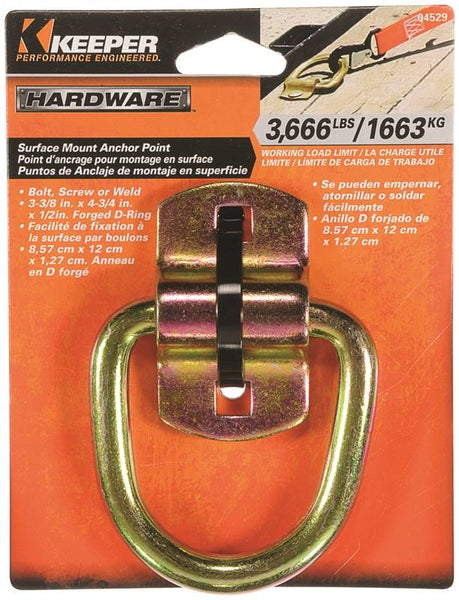 KEEPER 04529 Anchor Point Wire Ring, Heavy-Duty, Steel