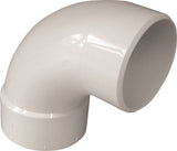 IPEX 414173BC Sewer Long Turn Sweep Pipe Elbow, 3 in, Spigot x Hub, 90 deg Angle, PVC, White