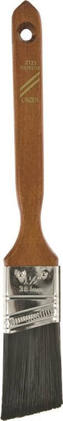 Linzer WC2123-1.5 Paint Brush, 1-1/2 in W, 2-1/4 in L Bristle, Polyester Bristle, Sash Handle