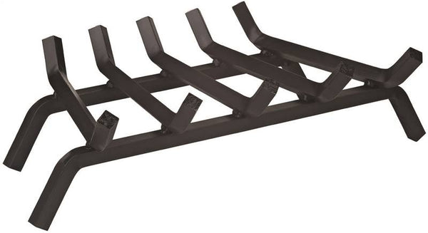 Simple Spaces LTFG-W23-X 23'' Fireplace Grate, 5-Bar, Steel/Wrought Iron