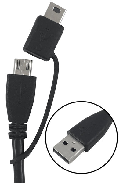 Zenith PM1003USBMM2 Lightning Cable, USB, Black, 3 ft L