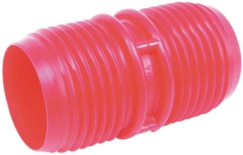 US Hardware RV-380B Hose Coupler, 3 in ID, Male Thread, Plastic, Red