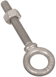 National Hardware N245-159 Eye Bolt, 1/2-13 Thread, 3-1/8 in L Thread, 1 in ID x 1-3/4 in OD Dia Eye, 3-1/4 in L Shank