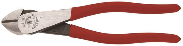 KLEIN TOOLS D228-8 Diagonal Cutting Plier, 8-1/16 in OAL, 1-3/16 in Cutting Capacity, Red Handle, Pistol-Grip Handle