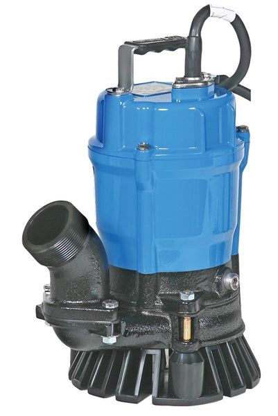 Tsurumi Pump HS2-4S-62 Trash Pump, 1-Phase, 110/115/230 V, 0.5 hp, 2 in Outlet, 34 ft Max Head, 15 to 50 gpm, Iron