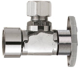 Plumb Pak PP20051LF Shut-Off Valve, 1/2 x 3/8 in Connection, FIP x Compression, Brass Body