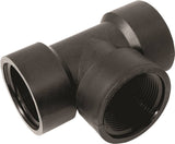 GREEN LEAF TT200P Pipe Tee, 2 in, FPT, Polypropylene, Black