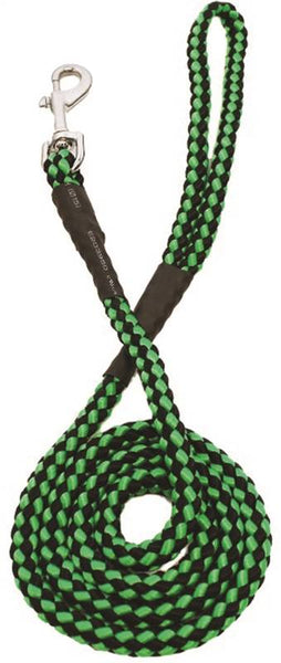 Boss Pet PDQ 11331 Braided Lead, 48 in L, Green/Red/Yellow