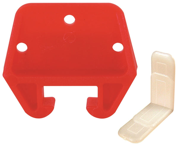 Prime-Line R 7082 Drawer Track Guide Kit, Plastic, Red
