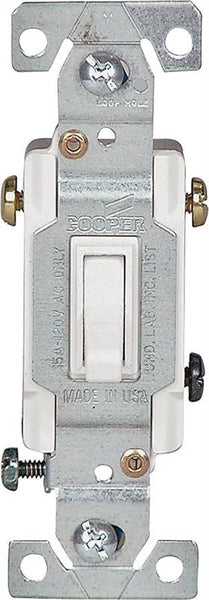 Eaton Wiring Devices C1303-7W Toggle Switch, 15 A, 120 V, 6-20R, Polycarbonate Housing Material, Gray