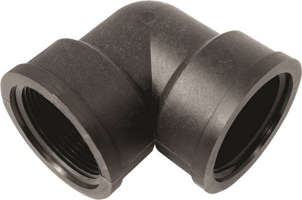 GREEN LEAF ELF200P Pipe Elbow, 2 in, FPT, 90 deg Angle, Polypropylene