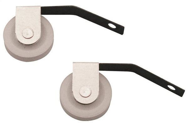 Prime-Line B 609 Roller Assembly, 1 in Dia Roller, 1/4 in W Roller, Nylon/Steel, White, 2-Roller