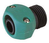 Landscapers Select GC5313L Hose Coupling, 5/8 to 3/4 in, Male, Plastic, Black/Green