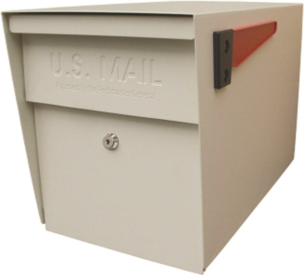 Mail Boss Packagemaster Series 7107 Mailbox, Steel, Powder-Coated, 11-1/4 in W, 21 in D, 13-3/4 in H, White