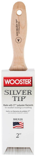 WOOSTER 5222-2 Paint Brush, 2 in W, 2-11/16 in L Bristle, Polyester Bristle, Varnish Handle