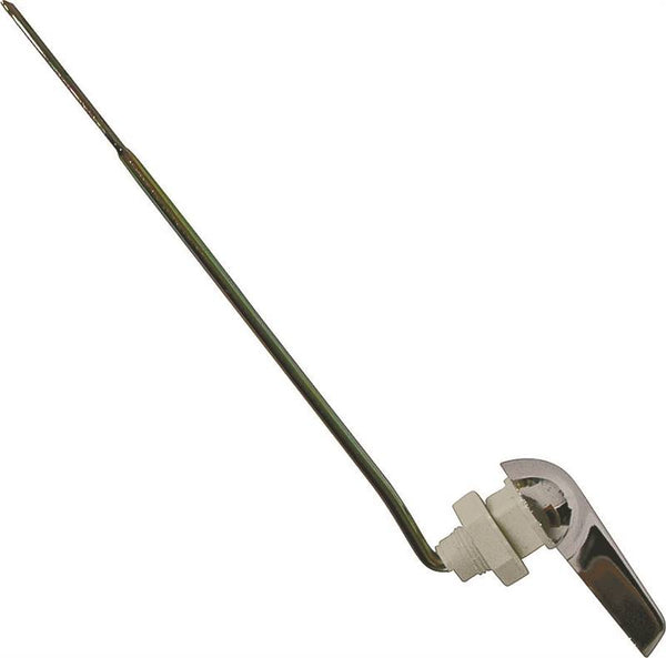 ProSource Toilet Flush Lever, Front Mounting, 8 in L Flush Arm, Steel/Zinc, Polished Brass/Yellow Zinc