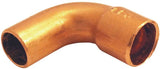 EPC 31408 Street Pipe Elbow, 3/4 in, Sweat x FTG, 90 deg Angle, Copper