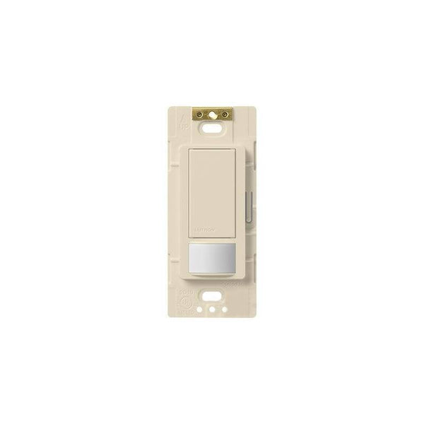 Lutron Maestro MS-VPS5MH-LA Sensor Switch, 5 A, 120 V, 1 -Pole, Motion Sensor, 180 deg Sensing, 30 ft Sensing