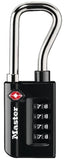 Master Lock 4696D Luggage Lock, 1/4 in Dia Shackle, 1-7/8 in H Shackle, Steel Shackle, Metal Body, 1-5/16 in W Body