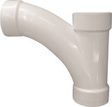 CANPLAS 194303 Combination Tee Pipe Wye, 3 in, Hub, PVC, White, SCH 40 Schedule