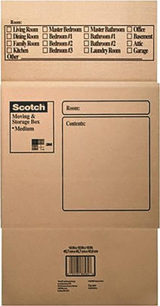 Scotch 8027 Moving and Storage Box, Brown