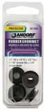 Jandorf 61498 Grommet, Rubber, Black, 1/4 in Thick Panel