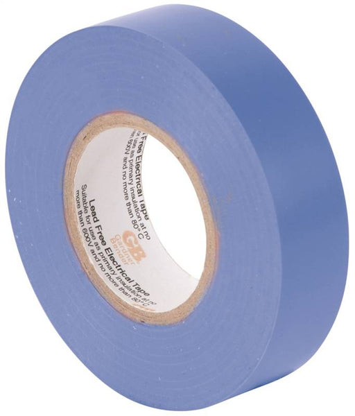 GB GTB-667P Electrical Tape, 66 ft L, 3/4 in W, PVC Backing, Blue