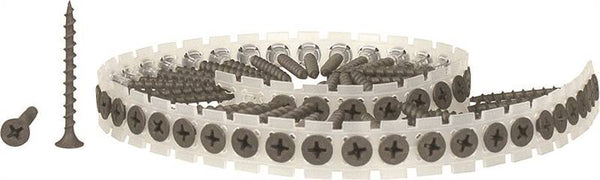 SENCO 06A Series 06A162P Screw, #6 Thread, 1-5/8 in L, Bugle Head, #2 Drive, Steel, Phosphate