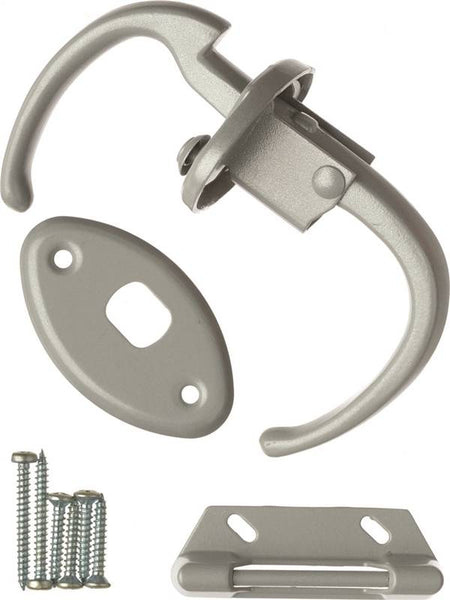 Wright Products V1000 Push-Pull Latch, 7/8 to 1-1/8 in Thick Door, For: Out-Swinging Wood/Metal Screen, Storm Doors