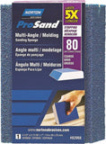 NORTON ProSand 82068 Sanding Sponge, 4-1/2 in L, 3-11/16 in W, 80 Grit, Coarse, Aluminum Oxide Abrasive