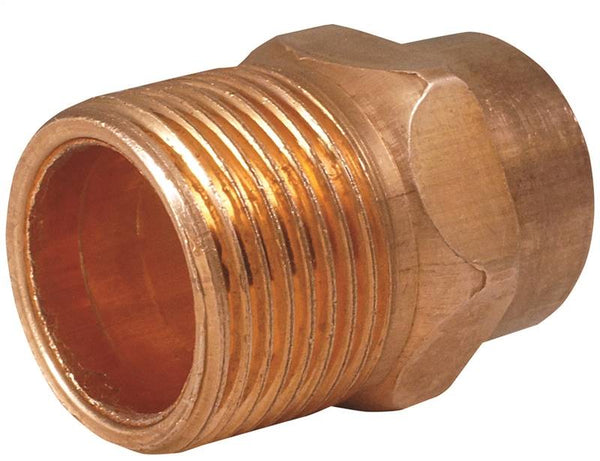 EPC 104 Series 30354 Pipe Adapter, 1-1/4 in, Sweat x MNPT, Copper