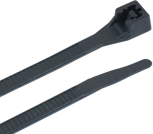 GB 46-310UVB Cable Tie, Double-Lock Locking, 6/6 Nylon, Black