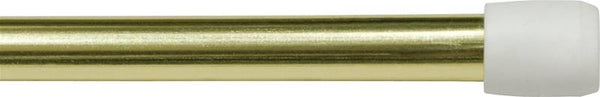 Kenney KN631/3 Spring Tension Rod, 7/16 in Dia, 28 to 48 in L, Metal, Brass