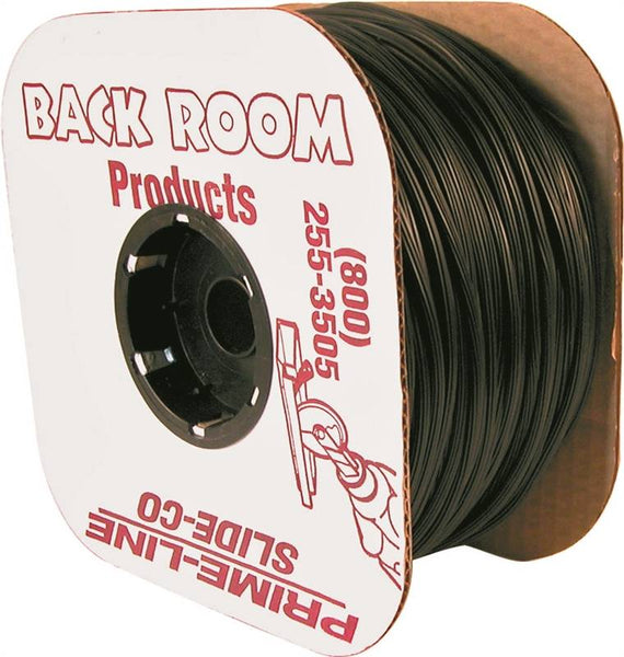 Make-2-Fit P7568 Screen Retainer Spline, 0.155 in D, 500 ft L, Vinyl, Black, Round