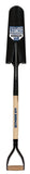 SEYMOUR S500 Industrial 49348 Drain Spade Shovel, 6 in W Blade, Steel Blade, Hardwood Handle, D-Shaped Handle