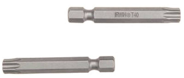 IRWIN 93330 Power Bit, T27 Drive, Torx Drive, 1/4 in Shank, Hex Shank, 1-15/16 in L, High-Grade S2 Tool Steel