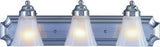 Boston Harbor RF-V-044-BN Vanity Light Fixture, 60 W, 3-Lamp, A19 or CFL Lamp, Steel Fixture, Brushed Nickel Fixture