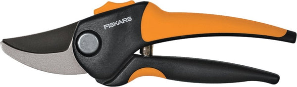 FISKARS 79436997J Pruner, 5/8 in Cutting Capacity, Steel Blade, Bypass Blade, Fiberglass Handle