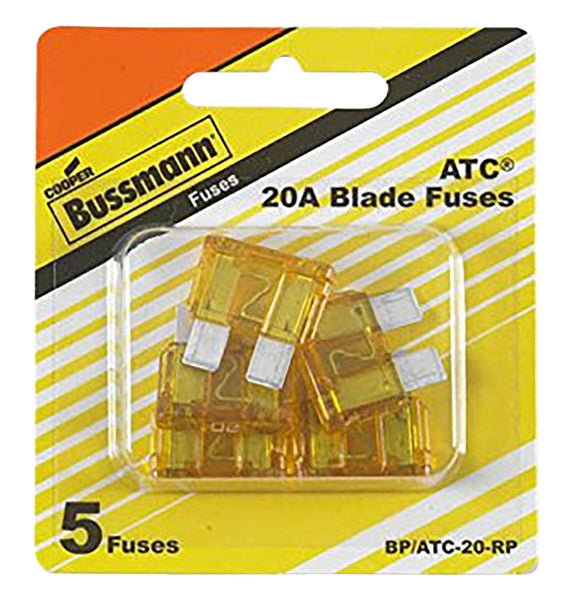 Bussmann BP/ATC-20-RP Automotive Fuse, Blade Fuse, 32 VDC, 20 A, 1 kA Interrupt